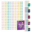 Adesivos Decorably Mini Star Rewards para Crianças - 10.530 Adesivos