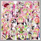 Adesivos Demons Slayers Kanroji Mitsuri à prova d'água (50 unidades)