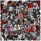 Adesivos Devils Satans, vinil impermeável, anime, 100 unidades