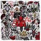 Adesivos Devils Satans, vinil impermeável, anime, 50 unidades
