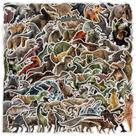 Adesivos Dinosaur, 50 peças, decalques de vinil realistas à prova d'água Adesivos Dinosaur, 50 peças, decalques de vinil realistas à prova d'água