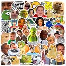 Adesivos, emoticons, vinil impermeável, anime, 50 unidades/lote, 5-7 cm