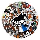 Adesivos equestres impermeáveis e decalques de grafite 50 unidades/lote Adesivos equestres impermeáveis e decalques de grafite 50 unidades/lote