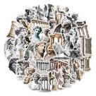 Adesivos, estátuas de arquitetura literária, água de vinil, 50 unidades