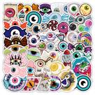 Adesivos Evil Eye, 50 peças, decalques de vinil à prova d'água para laptop