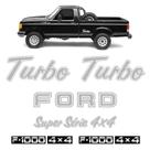 Adesivos F1000 1993/1995 Turbo Super Série 4x4 Emblema Prata Adesivos F1000 1993/1995 Turbo Super Série 4x4 Emblema Prata