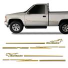 Adesivos Faixa D20 Silverado 2000/ Emblema Resinado Lateral