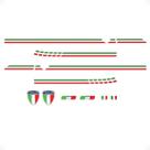 Adesivos Faixa Lateral Fiat 500 Italia + Emblemas Resinados Adesivos Faixa Lateral Fiat 500 Italia + Emblemas Resinados