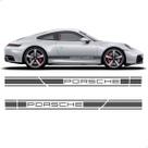 Adesivos Faixa Lateral Grafite Para Porsche Carrera Gts 911