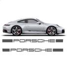Adesivos Faixa Lateral Para Porsche Carrera Gts 911 Grafite