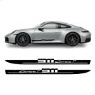 Adesivos Faixa Lateral Para Porsche Carrera T 911 Preto