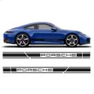 Adesivos Faixa Lateral Preto Para Porsche Carrera Gts 911