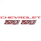 Adesivos Faixa Traseira S10 2025 Chevrolet Vermelho + Z71