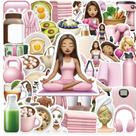 Adesivos Fitness Girl 54 peças Creative Motivational à prova d'água