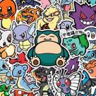 Adesivos Fofos Do Pikachu Pokémon 56PCS, Decorações De Laptop Em Estilo Cartoon Anime, Brinquedo De