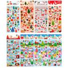 Adesivos fofos Papai Noel 3D para bolsa de festa infantil Adesivos fofos Papai Noel 3D para bolsa de festa infantil