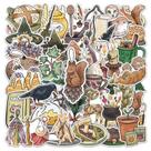 Adesivos Forest Magic, 50 peças, lindos decalques de vinil para desenhos animados Adesivos Forest Magic, 50 peças, lindos decalques de vinil para desenhos animados