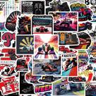 Adesivos Formulas One, vinil impermeável, anime, 50 unidades/lote
