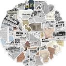Adesivos, fragmentos, texto, anime, desenho animado, 52 unidades, PVC, impermeável