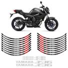 Adesivos Frisos Roda Xj6 Preto/vermelho Refletivo Genérico Adesivos Frisos Roda Xj6 Preto/vermelho Refletivo Genérico