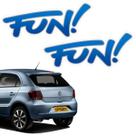 Adesivos Fun! P/ Gol G6 2015 Emblema Lateral Coluna Genérico