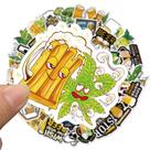 Adesivos Funny Beer Decalques de vinil impermeáveis para adultos x50