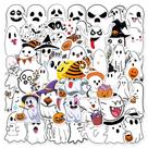 Adesivos Funnys Ghosts, vinil impermeável, anime, 50 unidades/lote