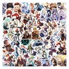 Adesivos Genshins Impacts, vinil impermeável, anime, 60 unidades