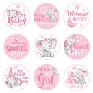 Adesivos Gersoniel 504 Baby Elephant para festa de chá de bebê