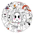 Adesivos Ghosts, vinil impermeável, anime, 50 unidades/lote