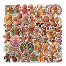 Adesivos Gingerbread Man, vinil impermeável, anime, 50 unidades Adesivos Gingerbread Man, vinil impermeável, anime, 50 unidades