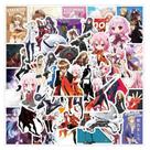 Adesivos Guiltys Crowns, vinil impermeável, anime, 50 unidades/lote Adesivos Guiltys Crowns, vinil impermeável, anime, 50 unidades/lote