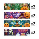 Adesivos Halloween Party Trick or Treat, garrafa de água x8