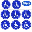 Adesivos Handicap Signs Remarkable de 3x3 polegadas (60 unidades) em vinil