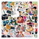 Adesivos Heartstoppers, vinil impermeável, anime, 55 unidades
