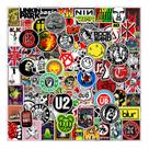 Adesivos Heavy Metal Rock Music Skull Decalques 50 peças à prova d'água Adesivos Heavy Metal Rock Music Skull Decalques 50 peças à prova d'água