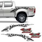 Adesivos Hilux 2009/2012 4x4 Turbo Intercooler + Faixa Preta