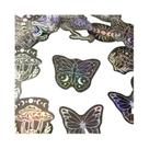 Adesivos Holográficos Com Glitter, 40 Peças, PET, Transparentes, À Prova D'água, Decalques Adesivos Holográficos Com Glitter, 40 Peças, PET, Transparentes, À Prova D'água, Decalques