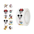 Adesivos Impermeáveis Do Mickey Mouse E Do Pato Donald, 500 Peças Em Rolo Para Skateboard, Laptop,
