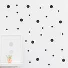 Adesivos Infantil De Parede 200 Bolinhas 4cm E 2cm