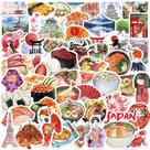 Adesivos Japan Travel Food Sushi Waterproof 64 unidades
