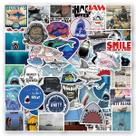 Adesivos Jawse Shark Anime Cartoon 50 peças de PVC impermeável