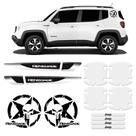 Adesivos Jeep Renegade Protetor Maçaneta, Aplique, Caveira