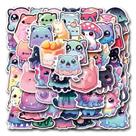 Adesivos Jellys Cats, vinil impermeável, anime, 50 unidades/lote
