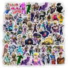 Adesivos JoJos Bizarres Adventures Adventures em vinil impermeável 50 unidades