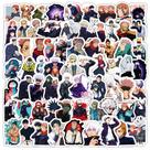 Adesivos Jujutsus Kaisens, vinil impermeável, anime, 100 unidades