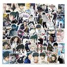 Adesivos Jujutsus Kaisens, vinil impermeável, anime, 50 unidades
