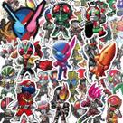 Adesivos Kamens Riders, vinil impermeável, anime, 50 unidades