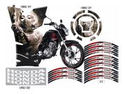 Adesivos Kit Personalizado Cg160 Titan/fan/start Marilyn Gun