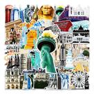 Adesivos Landmark Building Waterproof Travel 64 unidades